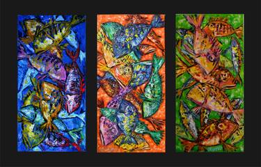 Print of Fish Paintings by Stjepko Mamic