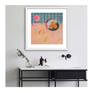 Modern summer still life painted on 300# cold pressed archival paper. Features two inch white border with deckled edges.
