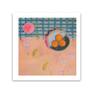 Modern summer still life painted on 300# cold pressed archival paper. Features two inch white border with deckled edges.