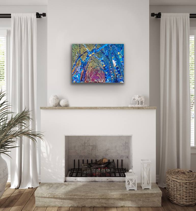 Original Impressionism Landscape Painting by Leslie Weissman