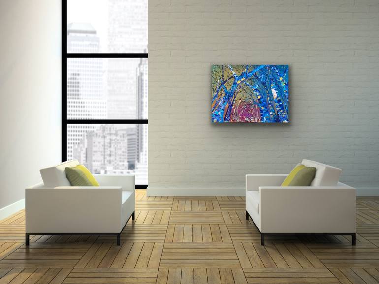 Original Impressionism Landscape Painting by Leslie Weissman