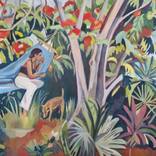 Rubie in the hammock by Joanne Reed
