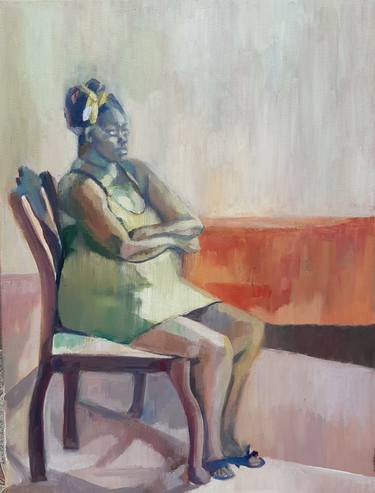 Original Figurative Family Paintings by Joanne Reed