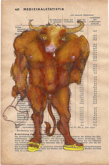 Print of Dada Classical mythology Drawings by Dunya Rehan