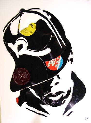 Original Abstract Pop Culture/Celebrity Mixed Media by leo scott