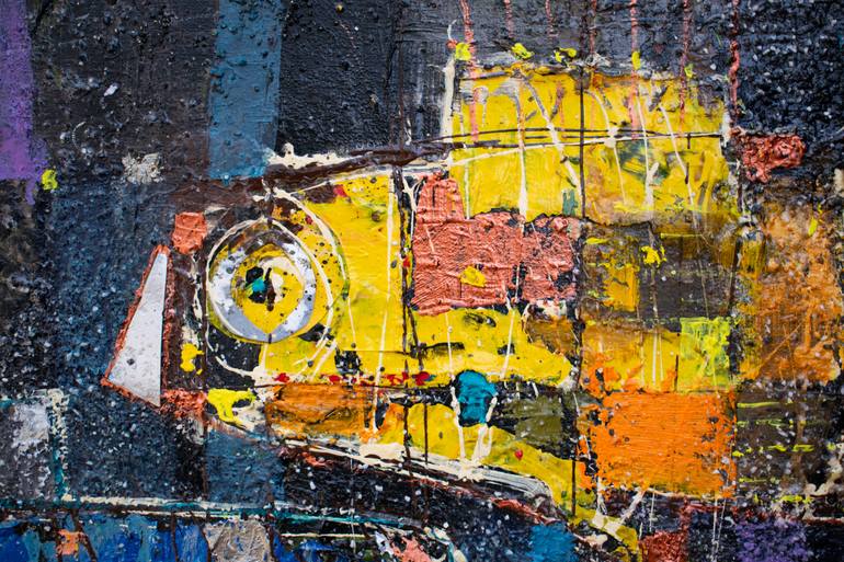 Original Abstract Expressionism Abstract Painting by Kamen Trifonov