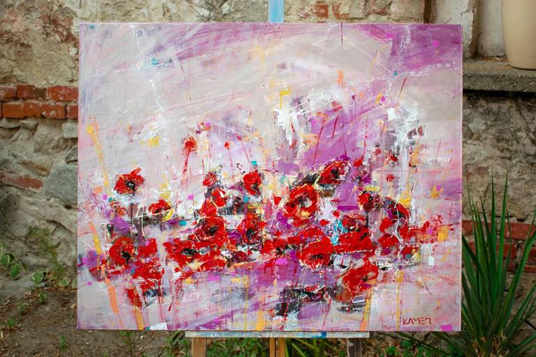 Original Abstract Expressionism Abstract Painting by Kamen Trifonov