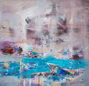 Original Abstract Expressionism Seascape Painting by Kamen Trifonov