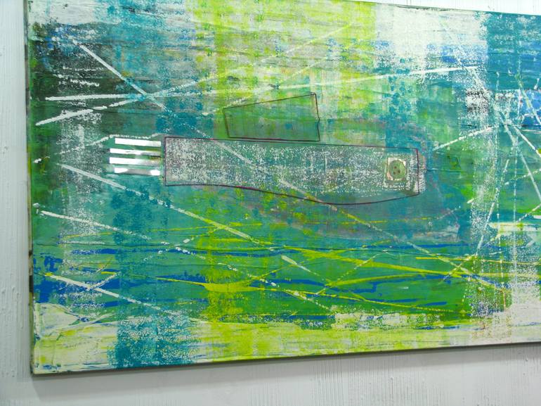 Original Abstract Fish Painting by Kamen Trifonov