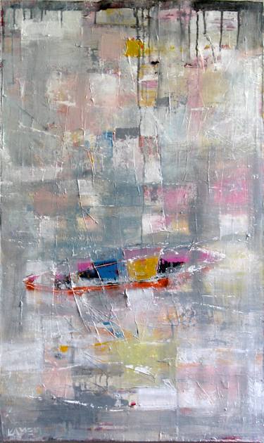Original Abstract Boat Paintings by Kamen Trifonov
