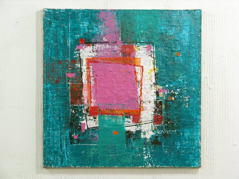 Original Abstract Geometric Painting by Kamen Trifonov