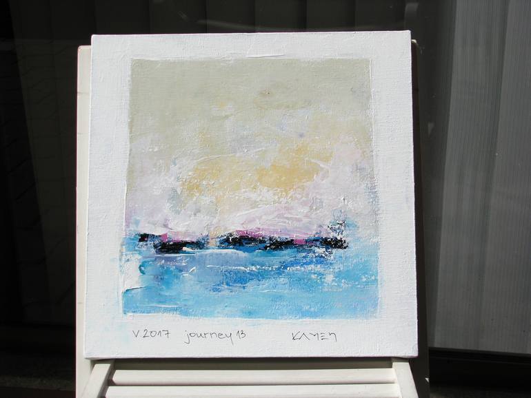 Original Abstract Beach Painting by Kamen Trifonov