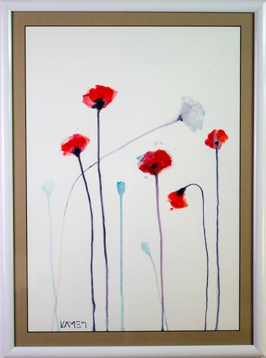 Original Abstract Floral Paintings by Kamen Trifonov