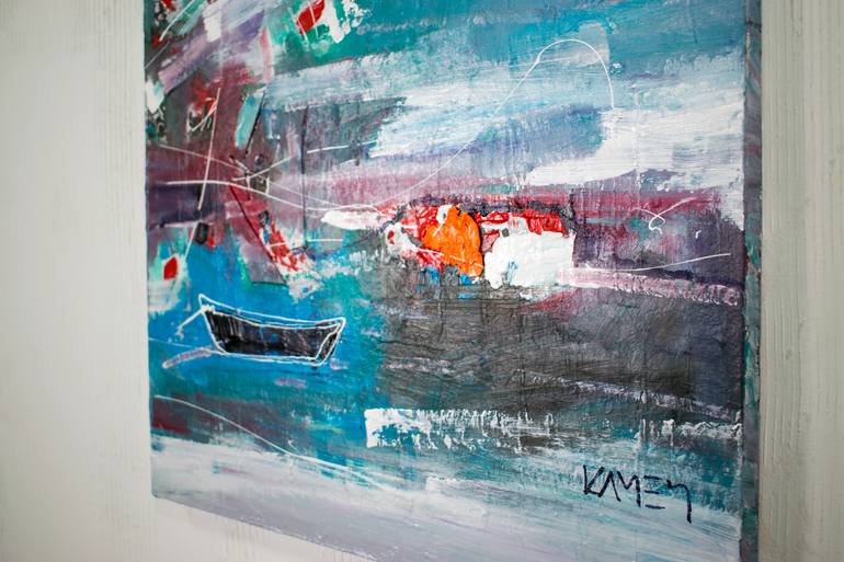 Original Impressionism Abstract Painting by Kamen Trifonov