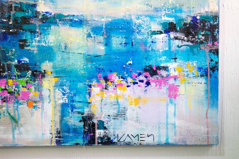 Original Abstract Seascape Painting by Kamen Trifonov