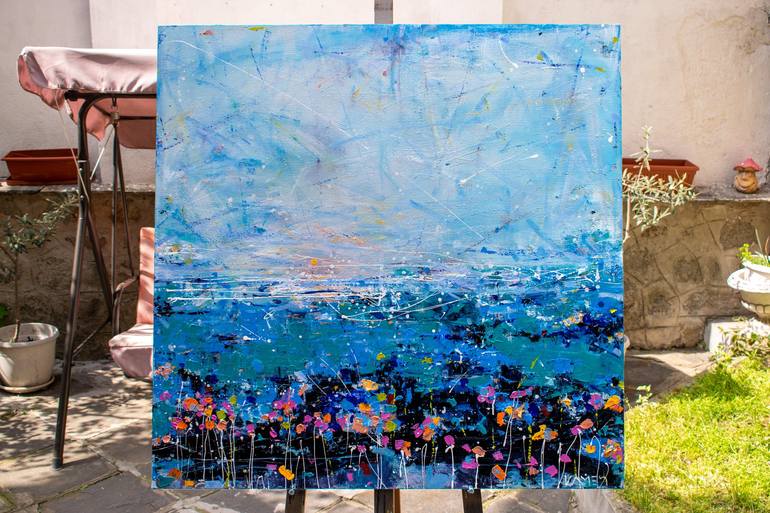 Original Abstract Expressionism Seascape Painting by Kamen Trifonov