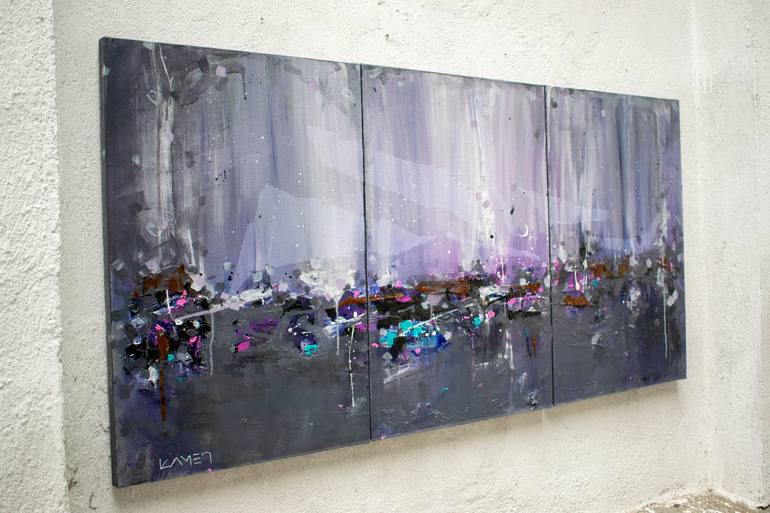 Original Abstract Expressionism Abstract Painting by Kamen Trifonov