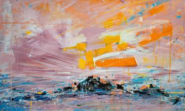 Original Abstract Expressionism Seascape Paintings by Kamen Trifonov