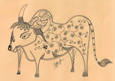 Print of Modern Animal Drawings by Madhusree Dutta