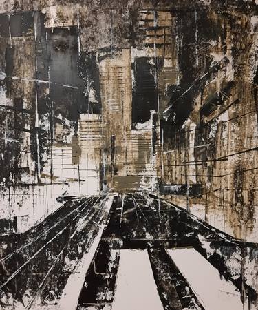 Print of Abstract Cities Paintings by Gallery Dacevac