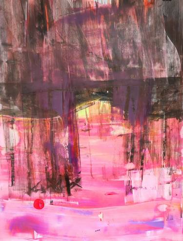 Pink Abstract painting deco art thumb