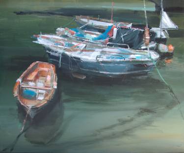 Print of Figurative Sailboat Paintings by Leticia Gaspar