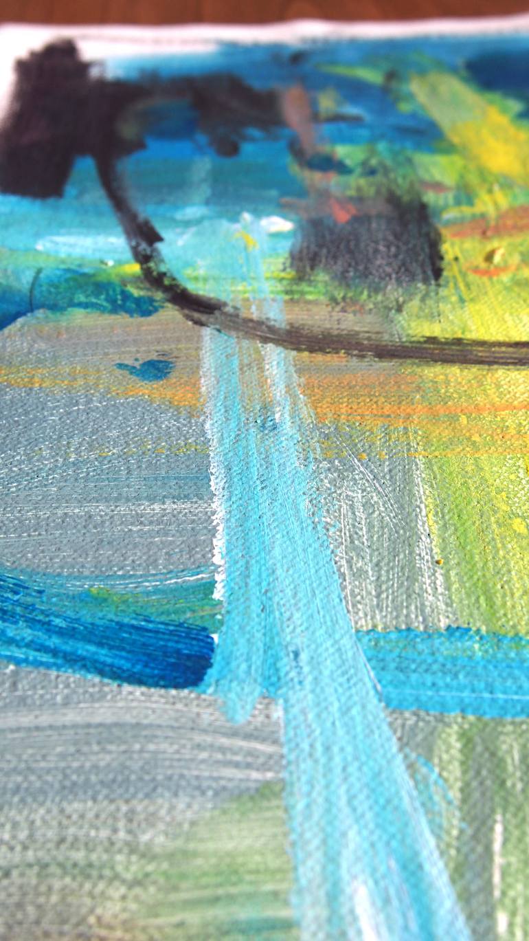 Original Abstract Expressionism Abstract Painting by Leticia Gaspar
