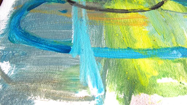 Original Abstract Expressionism Abstract Painting by Leticia Gaspar