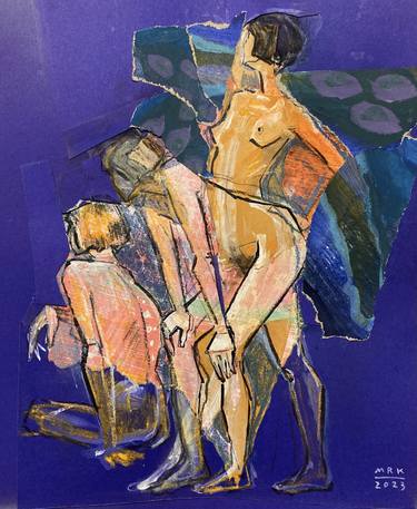 Original Figurative Nude Paintings by Maria Kleinschmidt
