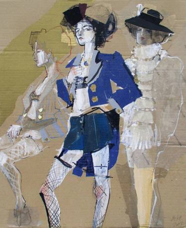 Original Figurative Women Collage by Maria Kleinschmidt