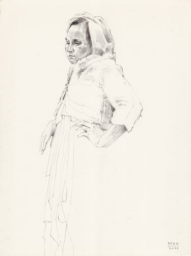 Original Figurative Women Drawings by Maria Kleinschmidt