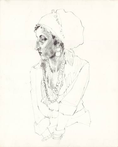Original Figurative Portrait Drawings by Maria Kleinschmidt