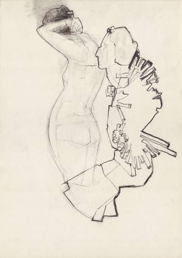 Original Figurative Abstract Drawings by Maria Kleinschmidt