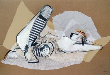 Original Figurative Nude Collage by Maria Kleinschmidt