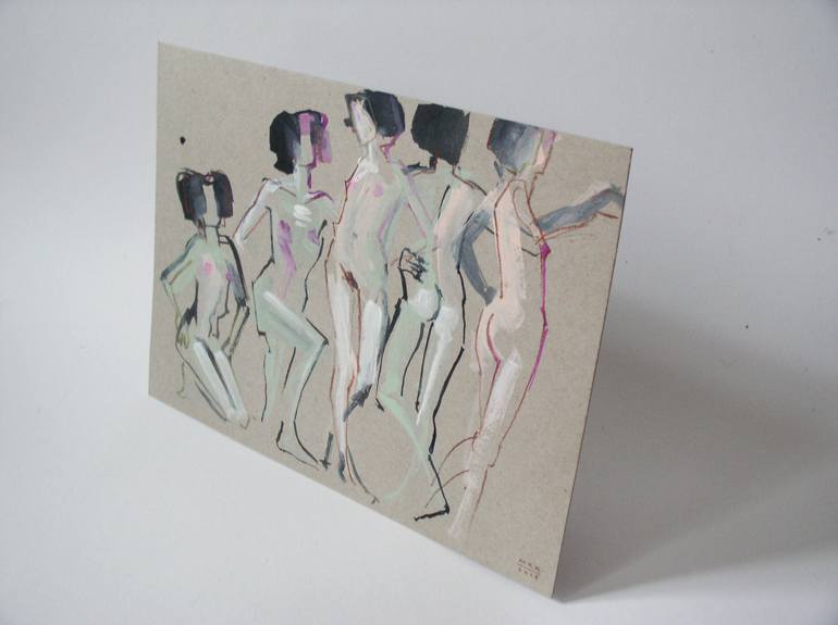 Original Figurative Nude Drawing by Maria Kleinschmidt