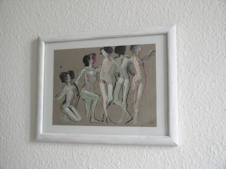 Original Figurative Nude Drawing by Maria Kleinschmidt