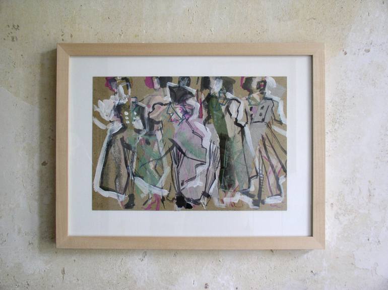 Original Figurative Abstract Drawing by Maria Kleinschmidt