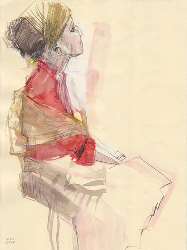 Print of Portrait Drawings by Maria Kleinschmidt