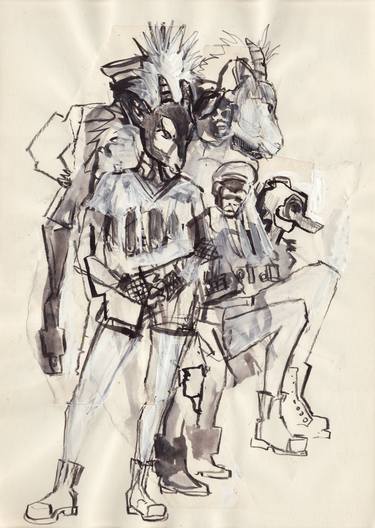 Print of Figurative Fashion Drawings by Maria Kleinschmidt