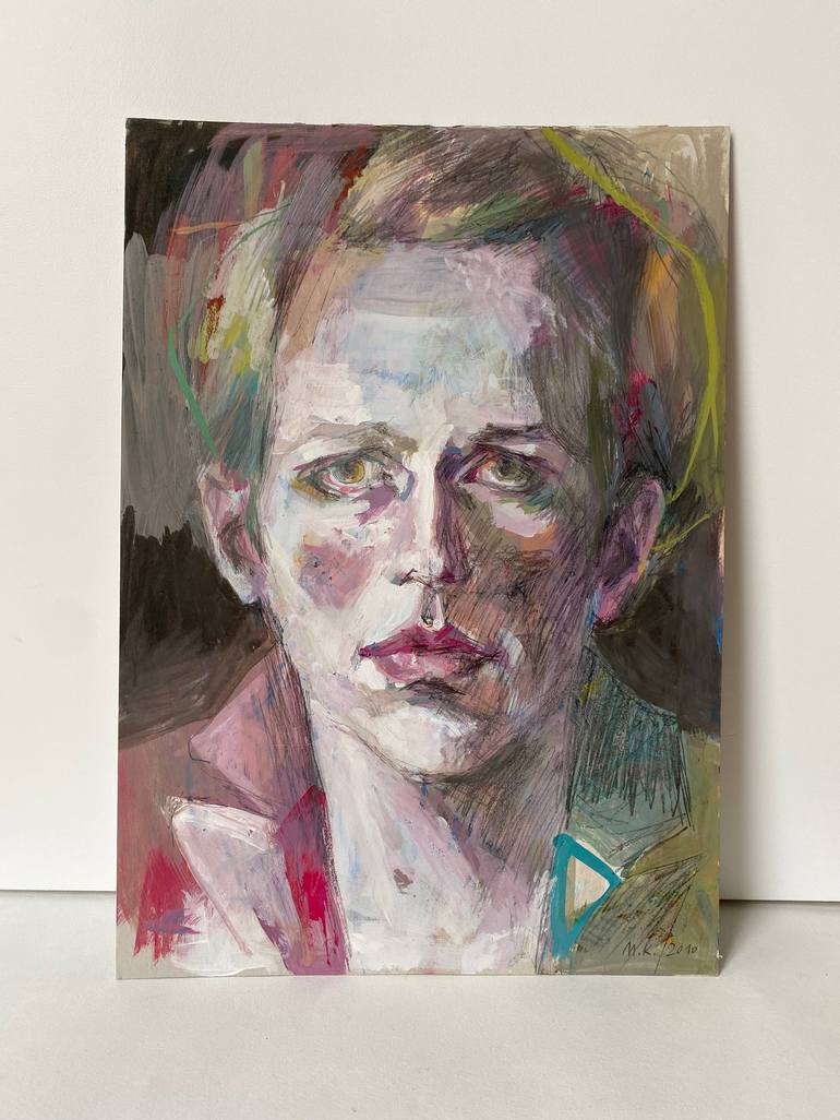 Original Figurative Portrait Painting by Maria Kleinschmidt