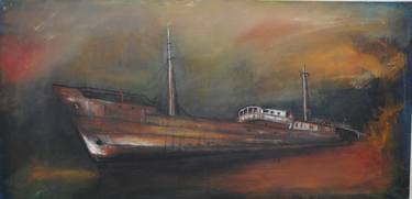 Original Boat Paintings by Maria Perry
