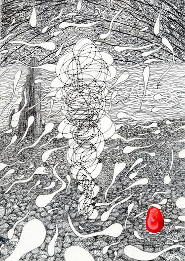 Original Abstract Fantasy Drawings by Lawrence Williams