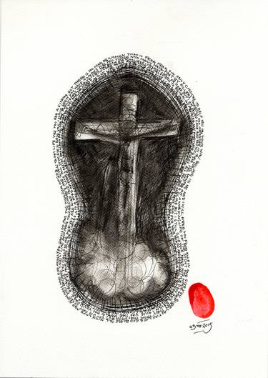 Original Abstract Religious Drawings by Lawrence Williams