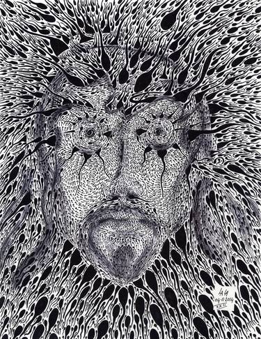 Original Abstract Portrait Drawings by Lawrence Williams