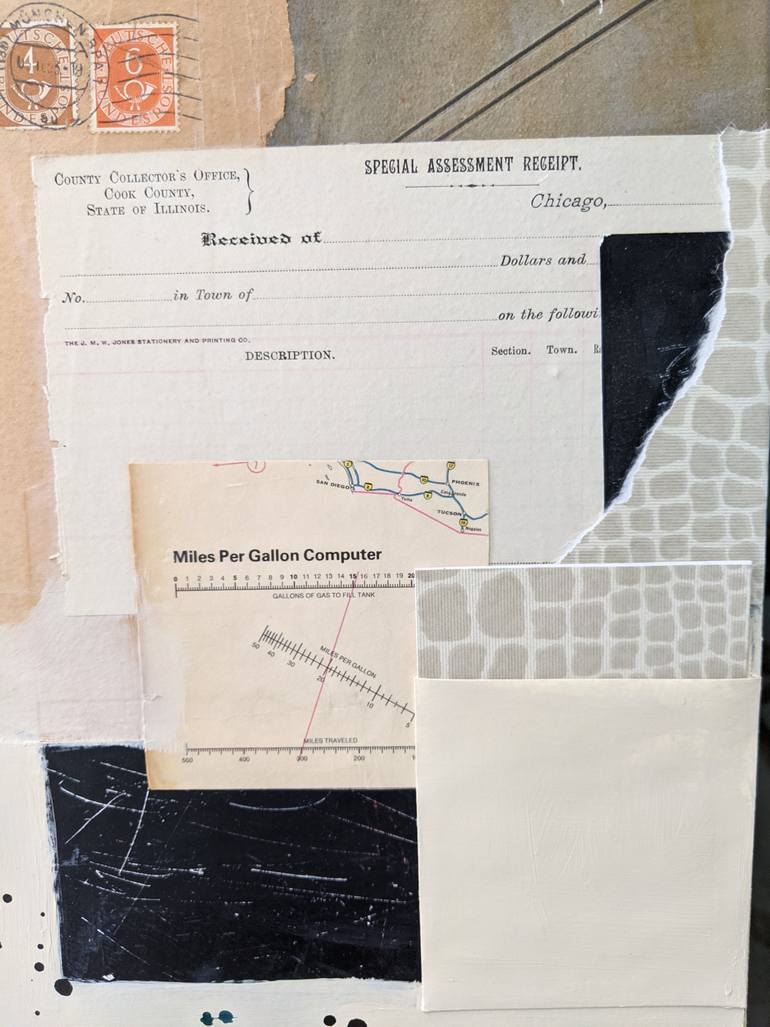 Original Art Deco Time Mixed Media by Rene Griffith