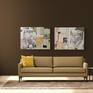 Flying Lady and A Bygone Era with beige sofa