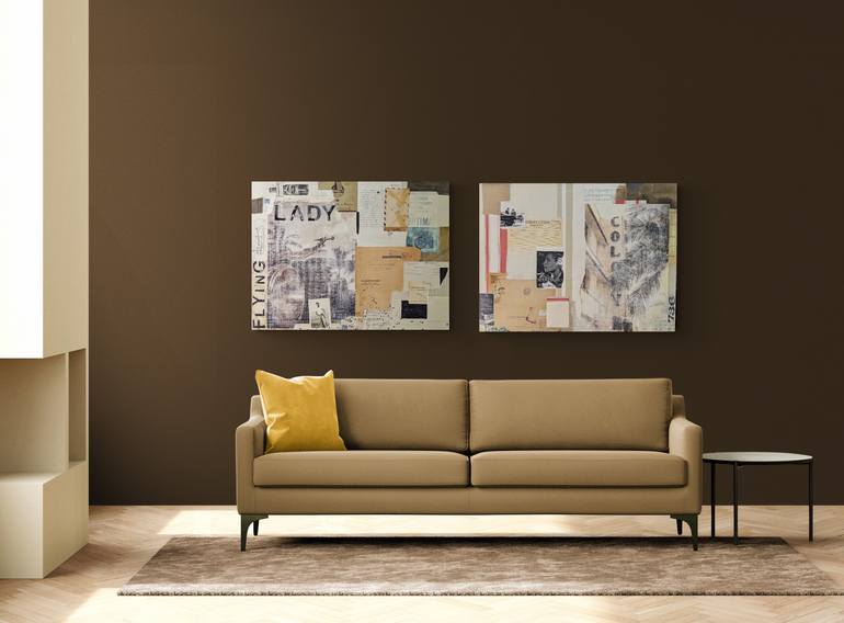 Original Art Deco Time Mixed Media by Rene Griffith