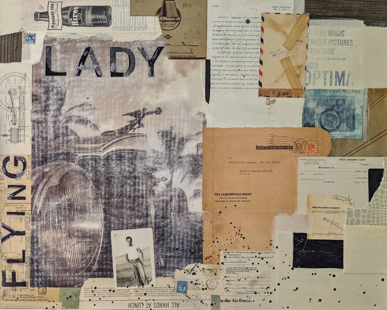 Original Art Deco Time Mixed Media by Rene Griffith