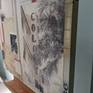 A Bygone Era on easel from side view