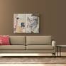 A Bygone Era with brown sofa